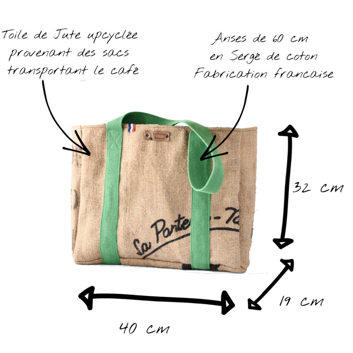 sac cabas dimensions